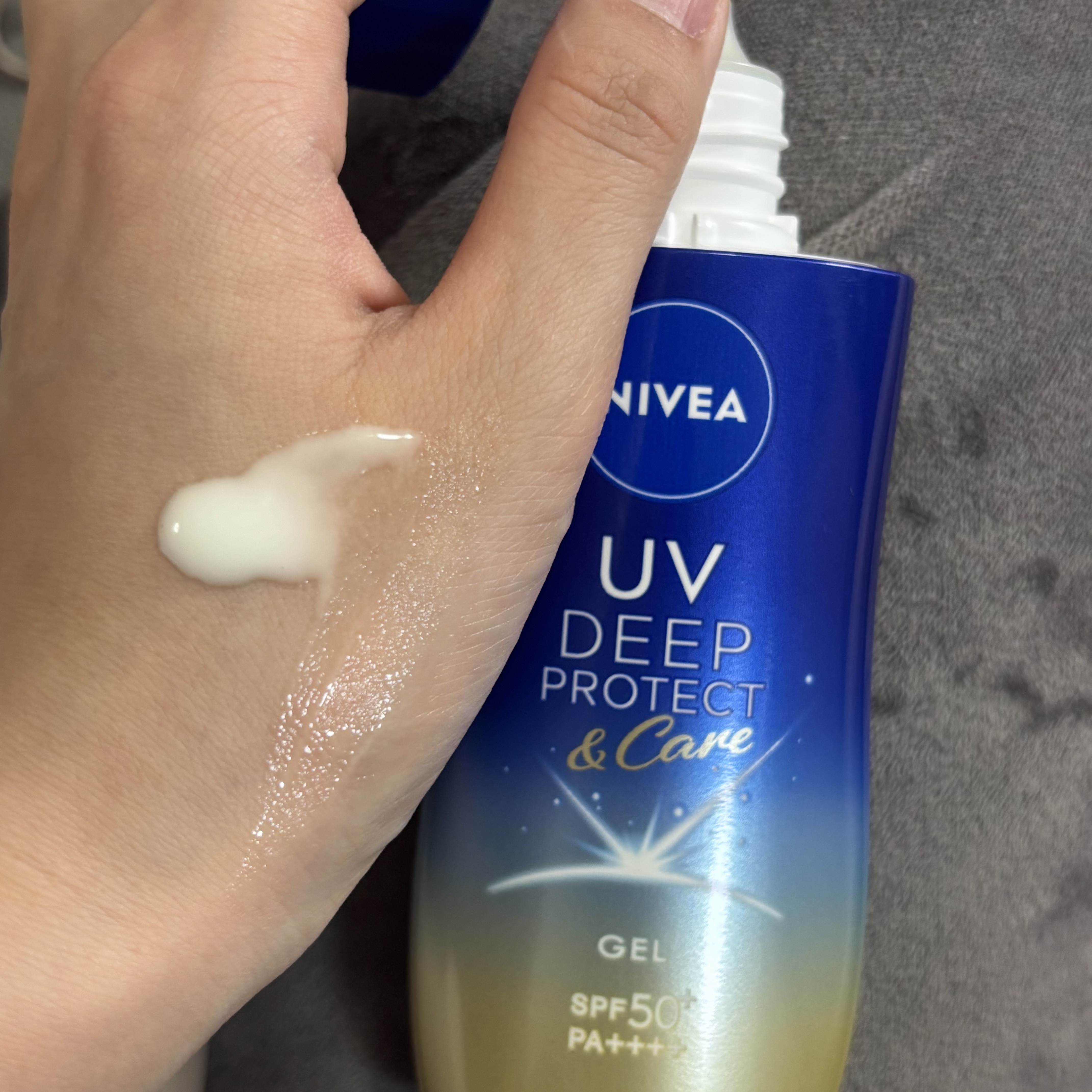ニベアUV ディープ プロテクト＆ケア ジェル/ニベア/日焼け止めジェルを使ったクチコミ（2枚目）