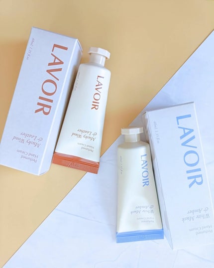 パフュームハンドクリーム ホワイトムスク&アンバー/LAVOIR/ハンドクリームを使ったクチコミ(1枚目)