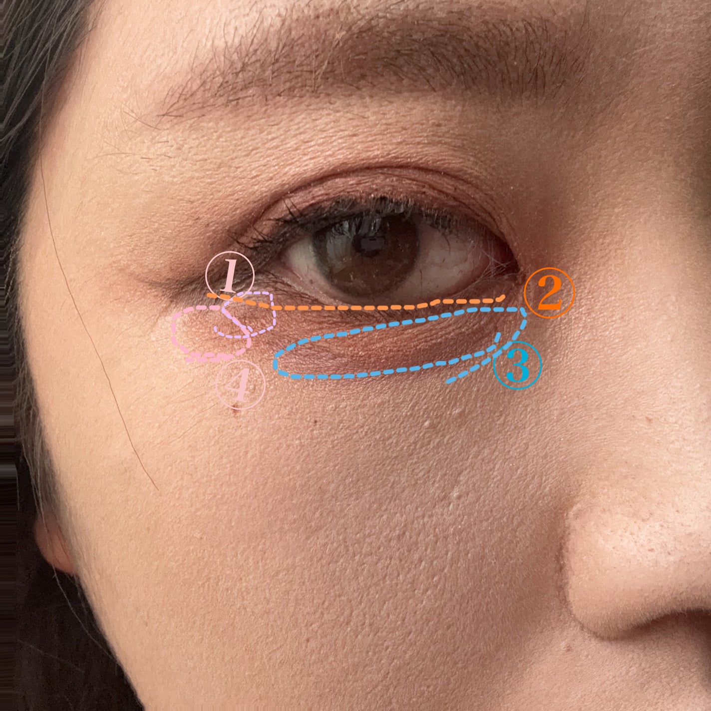 インザミラーアイパレット/Ririmew/アイシャドウパレットを使ったクチコミ(4枚目)