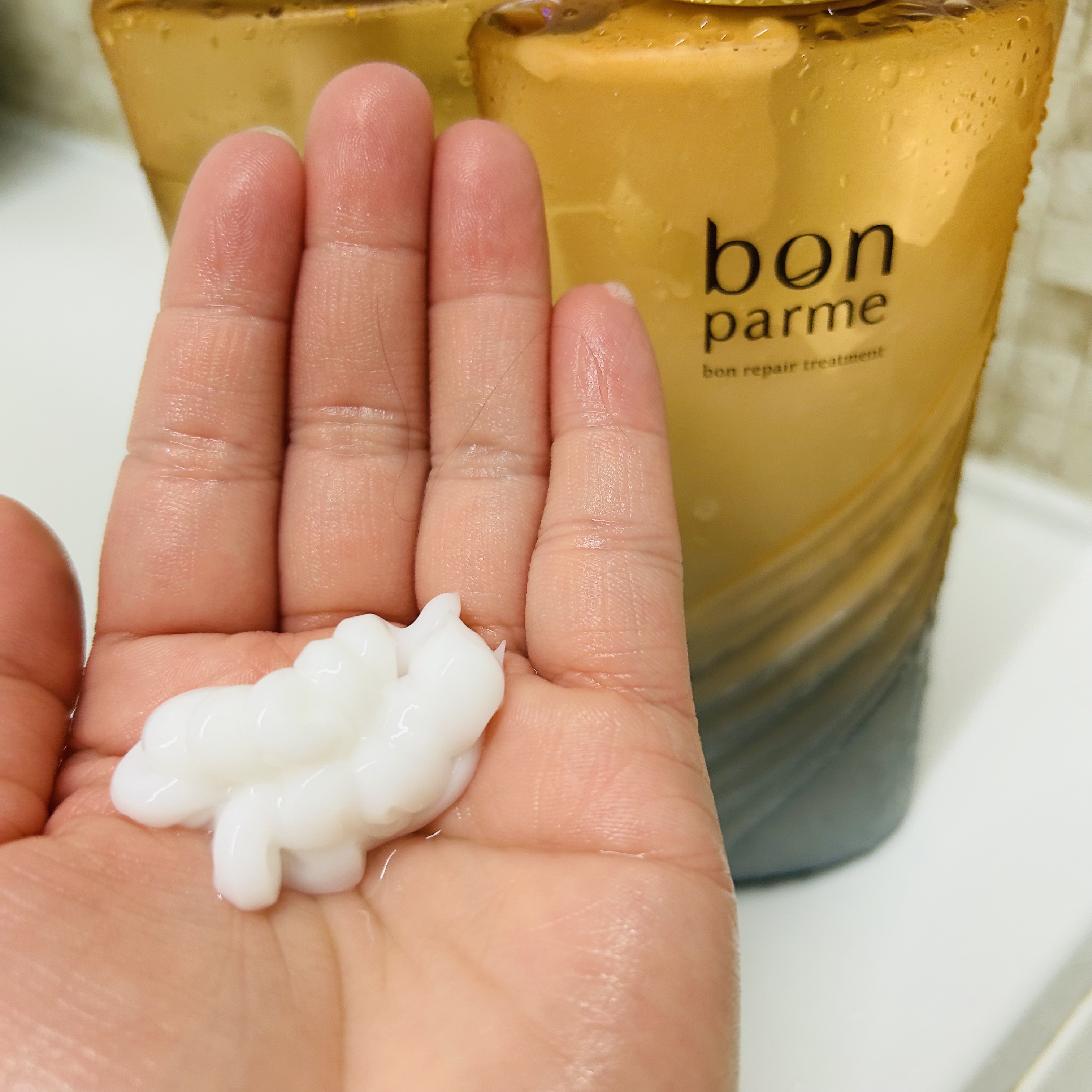 ボンリペア シャンプー/トリートメント/bonparme/シャンプー・コンディショナーを使ったクチコミ（3枚目）