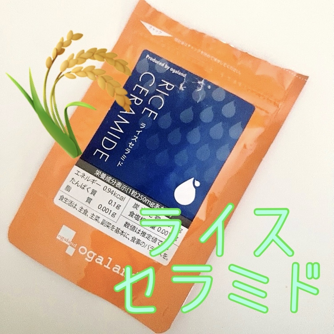 オーガランド ライスセラミドのクチコミ「ライスセラミドサプリ🌾✨✨


オーガランド
ライスセラミド


このサプリは、
植物からわず.....」（1枚目）