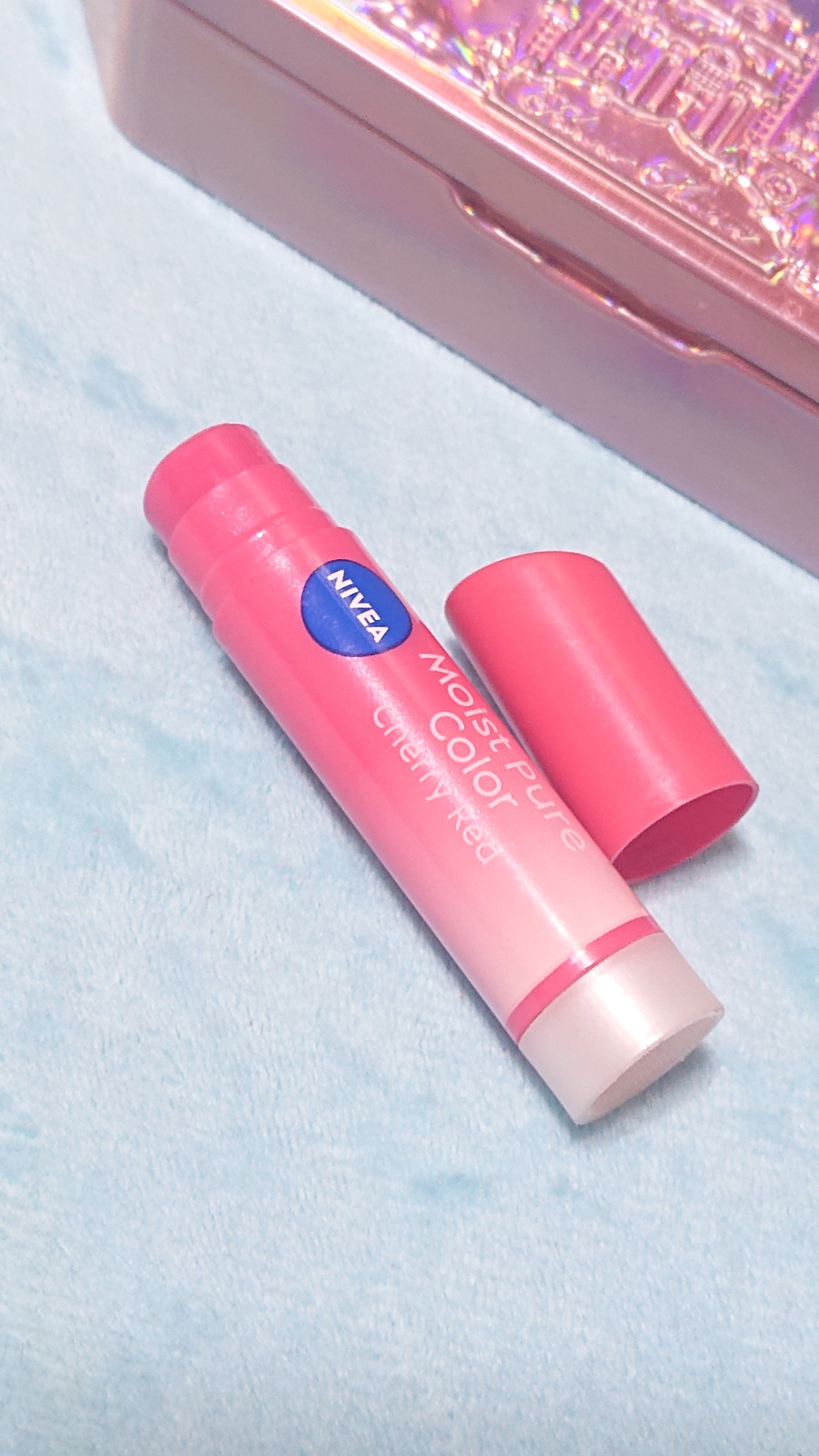 モイストピュアカラーリップ チェリーレッド/ニベア/リップクリームを使ったクチコミ（1枚目）