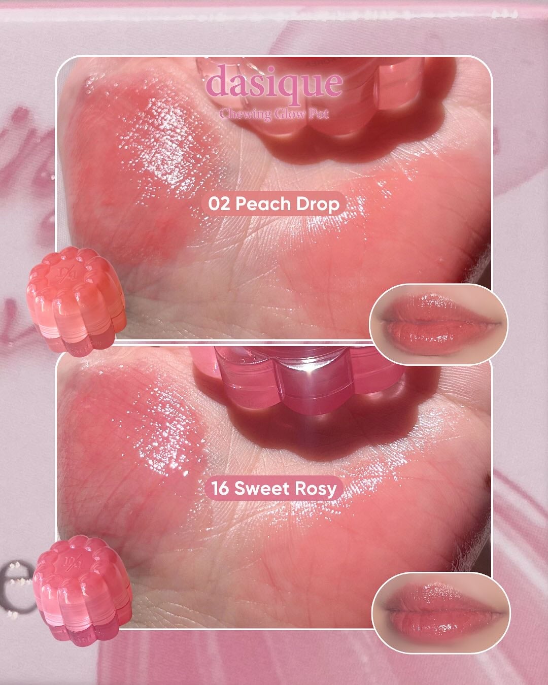 チューインググロウポット/dasique/口紅を使ったクチコミ(3枚目)