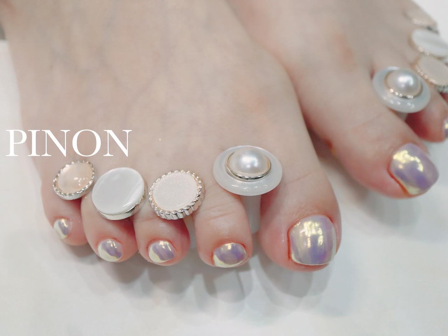 ニューオーロラパウダー/TOY's × INITY/ネイルチップ・パーツを使ったクチコミ(1枚目)