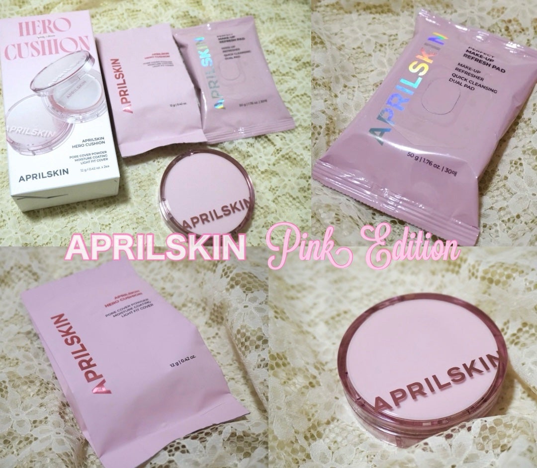 ヒーロークッション+レフィルセット/APRILSKIN/クッションファンデーションを使ったクチコミ(2枚目)