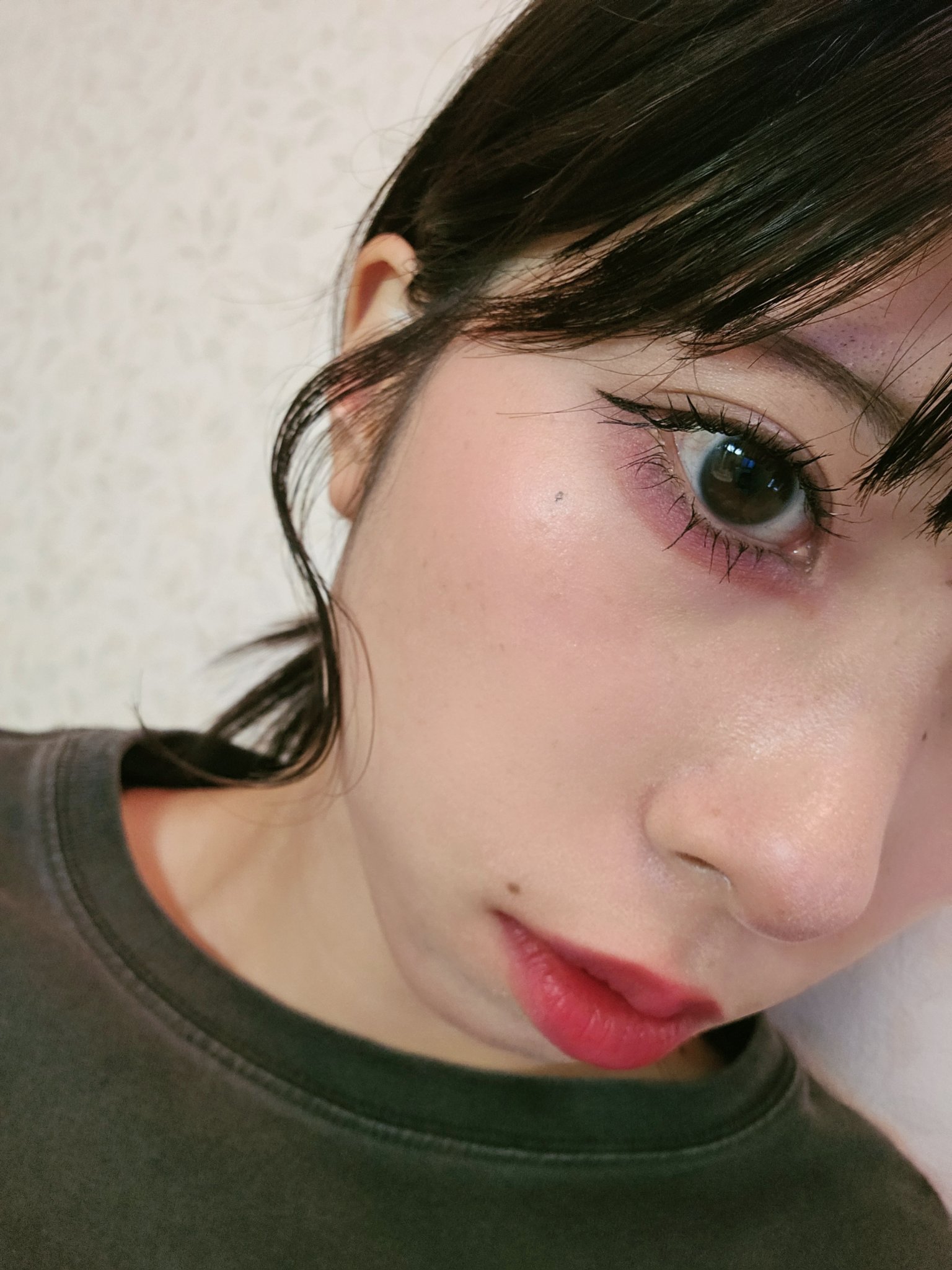 M·A·C ロックド キス インク リップカラー オピュランス（モーヴ ヌード）/M・A・C/口紅を使ったクチコミ（2枚目）