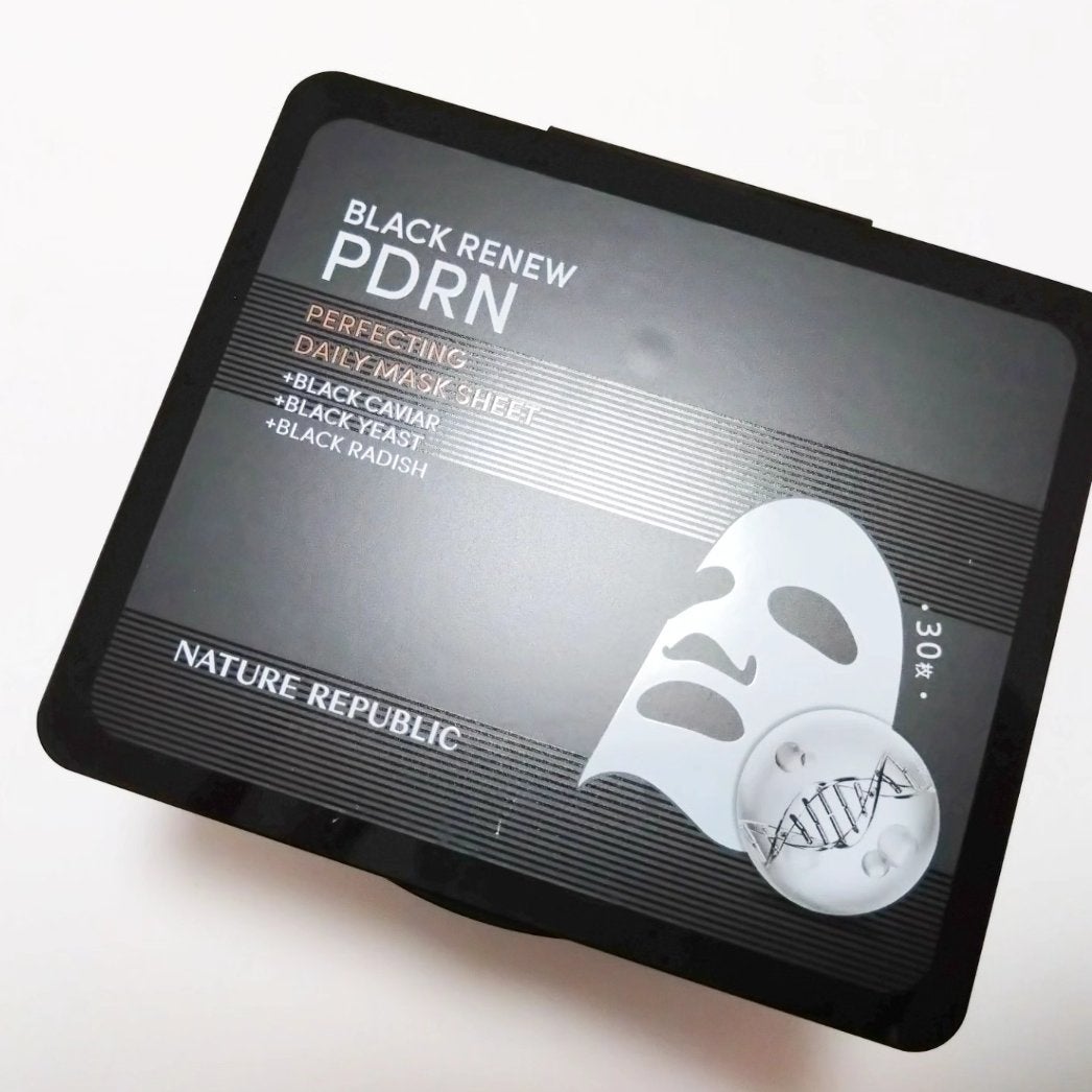 ブラックPDRN デイリーシートマスク/ネイチャーリパブリック/シートマスク・パックを使ったクチコミ(3枚目)