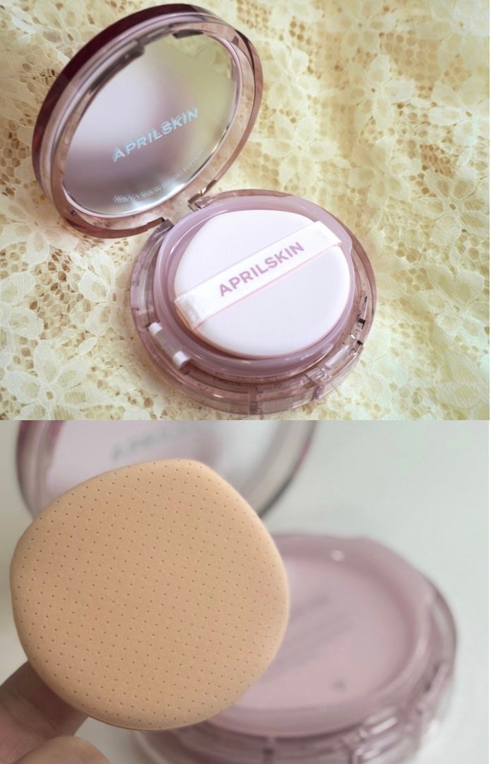 ヒーロークッション+レフィルセット/APRILSKIN/クッションファンデーションを使ったクチコミ(3枚目)