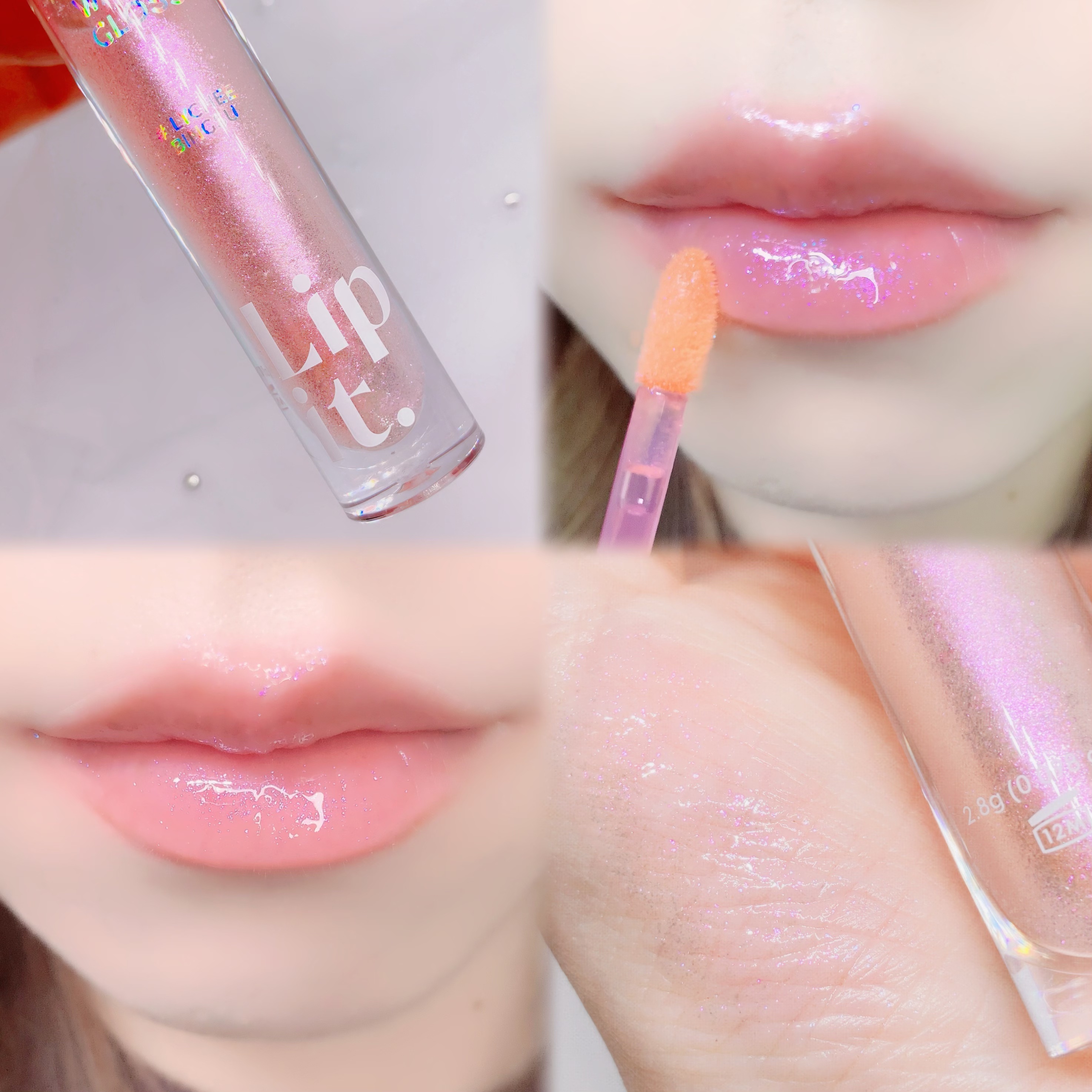 マーメイドウォーターグロス/Lipit./リップグロスを使ったクチコミ（3枚目）