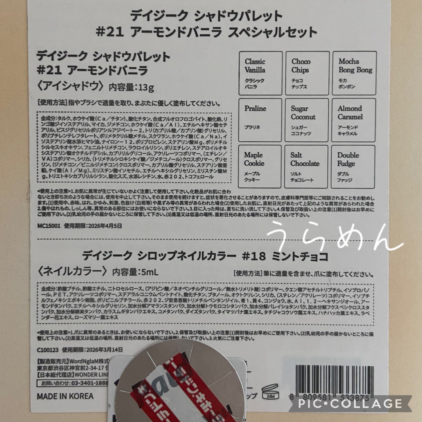 シャドウパレット/dasique/アイシャドウパレットを使ったクチコミ(2枚目)