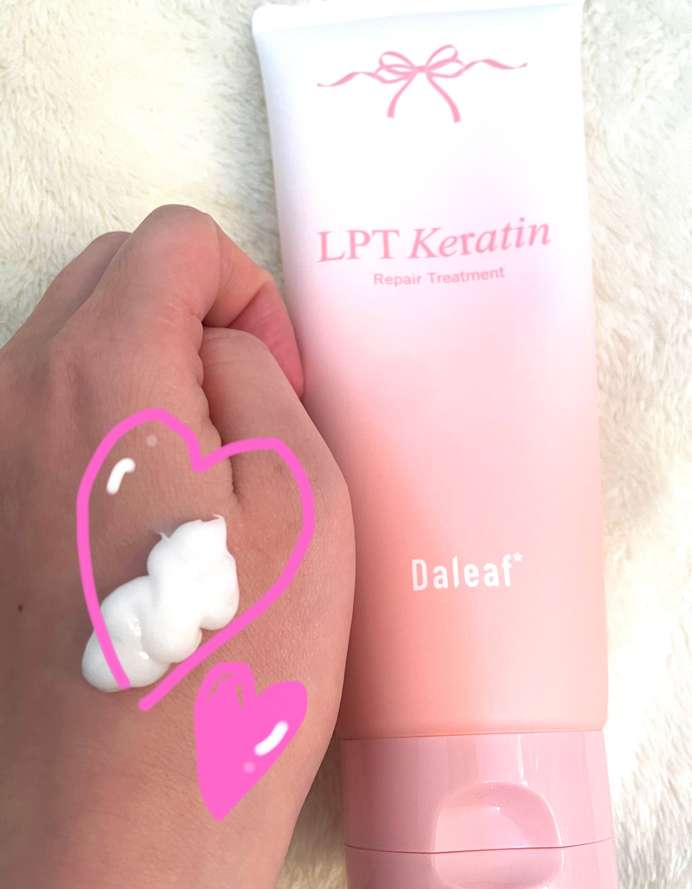 LPTケラチンリペアトリートメント/Daleaf/洗い流すヘアトリートメントを使ったクチコミ(2枚目)