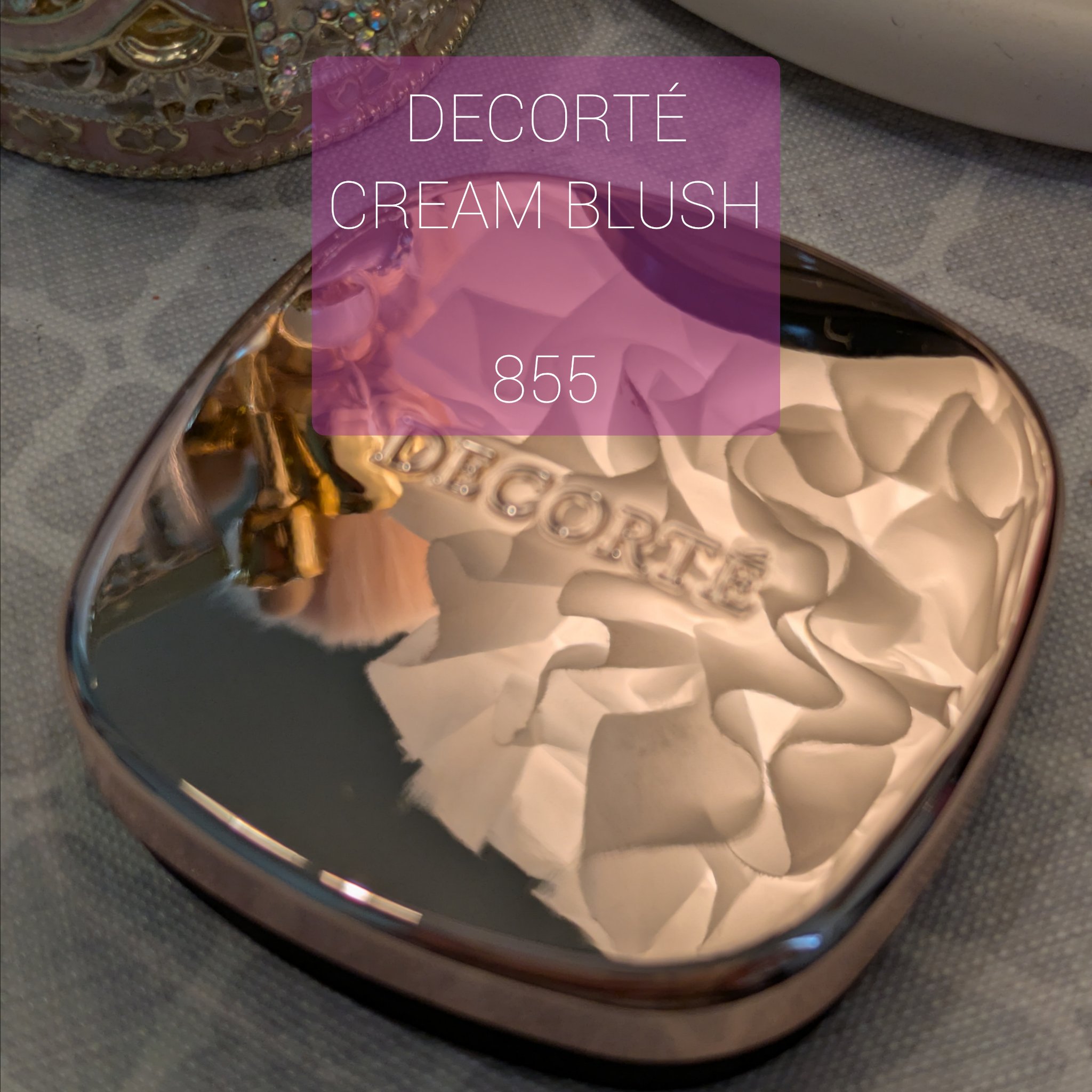 クリーム ブラッシュ 855/DECORTÉ/ジェル・クリームチークを使ったクチコミ（1枚目）