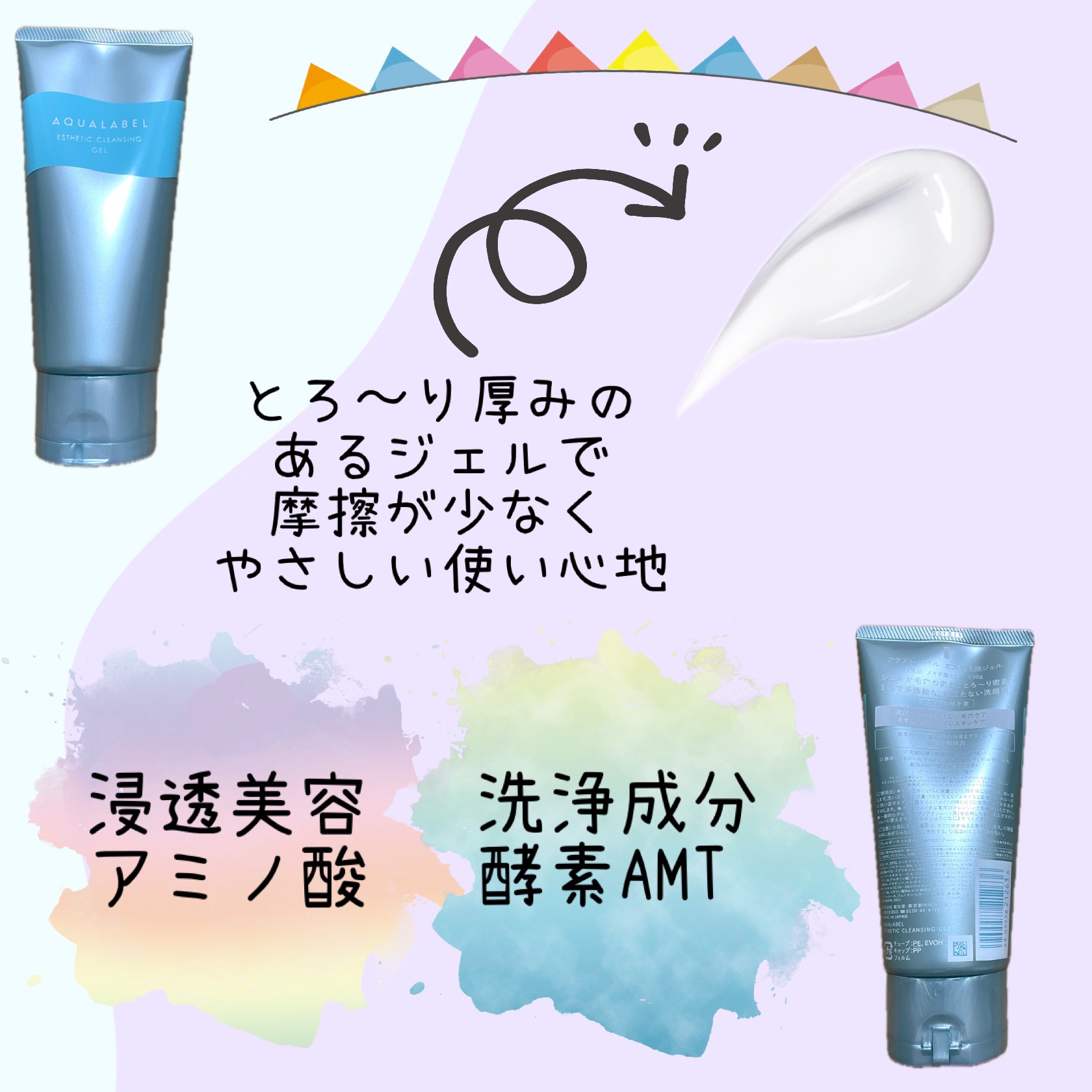 エステ洗顔ジェル/アクアレーベル/その他洗顔料を使ったクチコミ（2枚目）