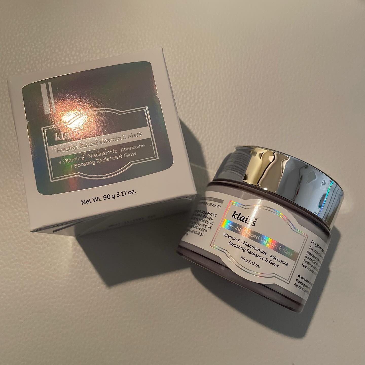 フレッシュリージュースドビタミンEマスク(90g)/Klairs/フェイスクリームを使ったクチコミ（2枚目）