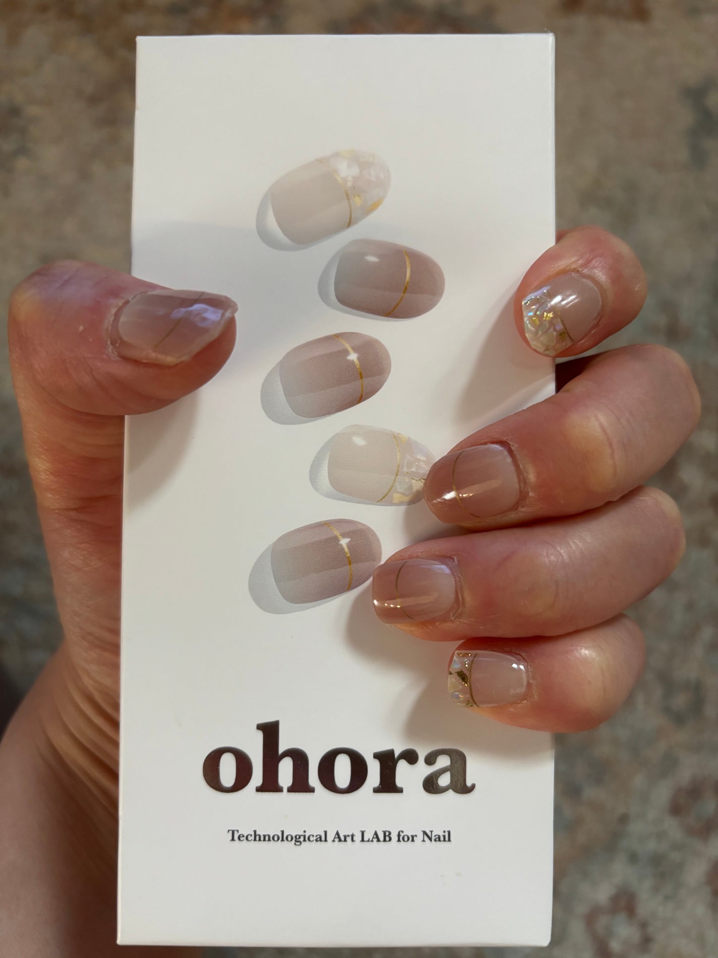 セミキュアジェルネイル(ハンド)/ohora/ネイルシールを使ったクチコミ(1枚目)