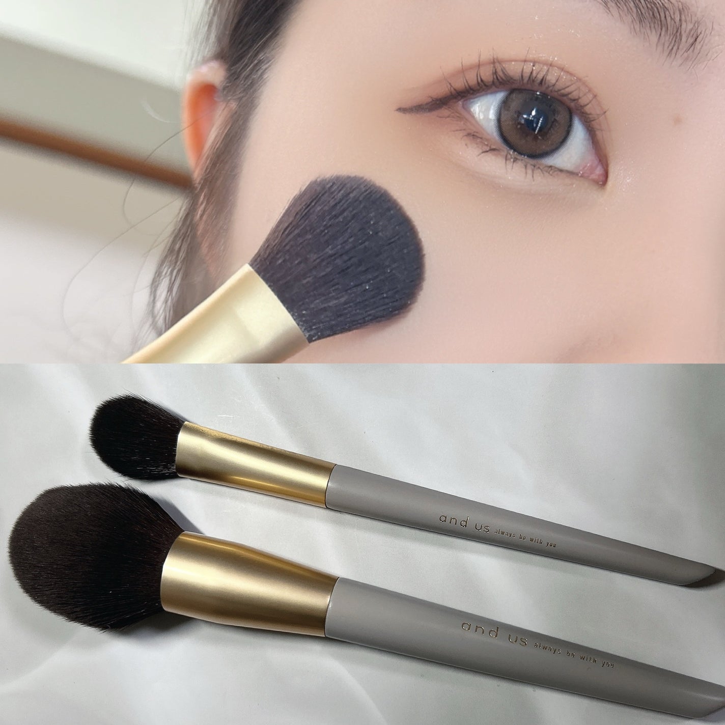 チークブラシ/and us/メイクブラシを使ったクチコミ(2枚目)
