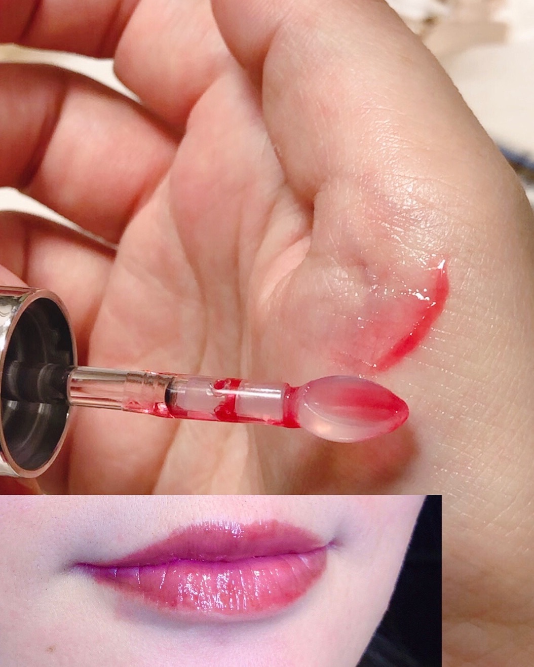 レチノール ボリューム リップセラム/primera/リップグロスを使ったクチコミ（3枚目）