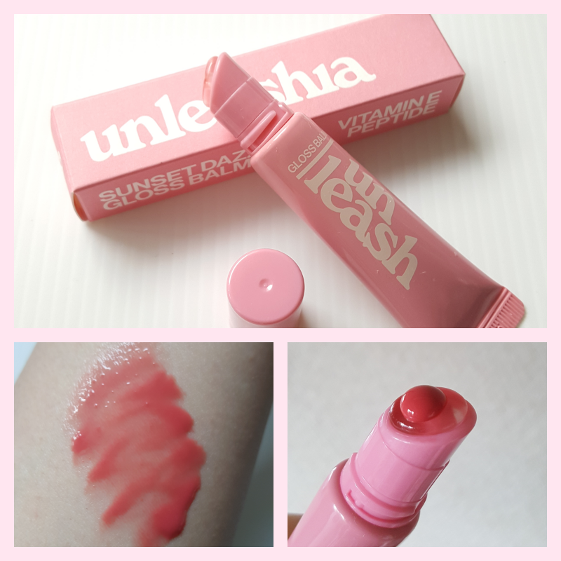 サンセットダズルグロスバーム/unleashia/リップグロスを使ったクチコミ(3枚目)