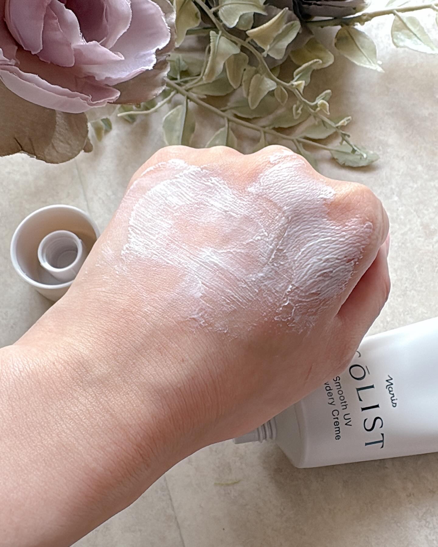 ソリスト スムースUV パウダリークリーム/ナリス化粧品/日焼け止めクリームを使ったクチコミ（3枚目）