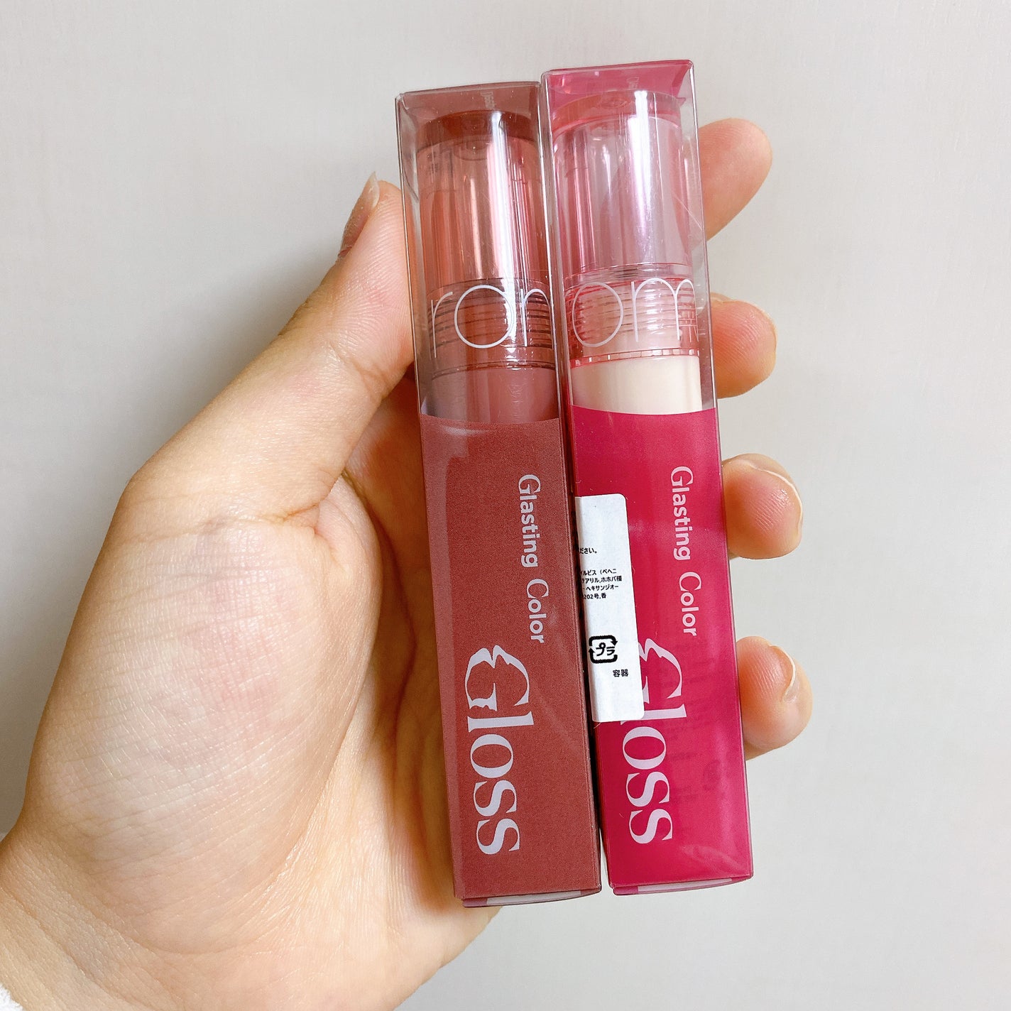 グラスティングカラーグロス/rom&nd/リップグロスを使ったクチコミ(3枚目)