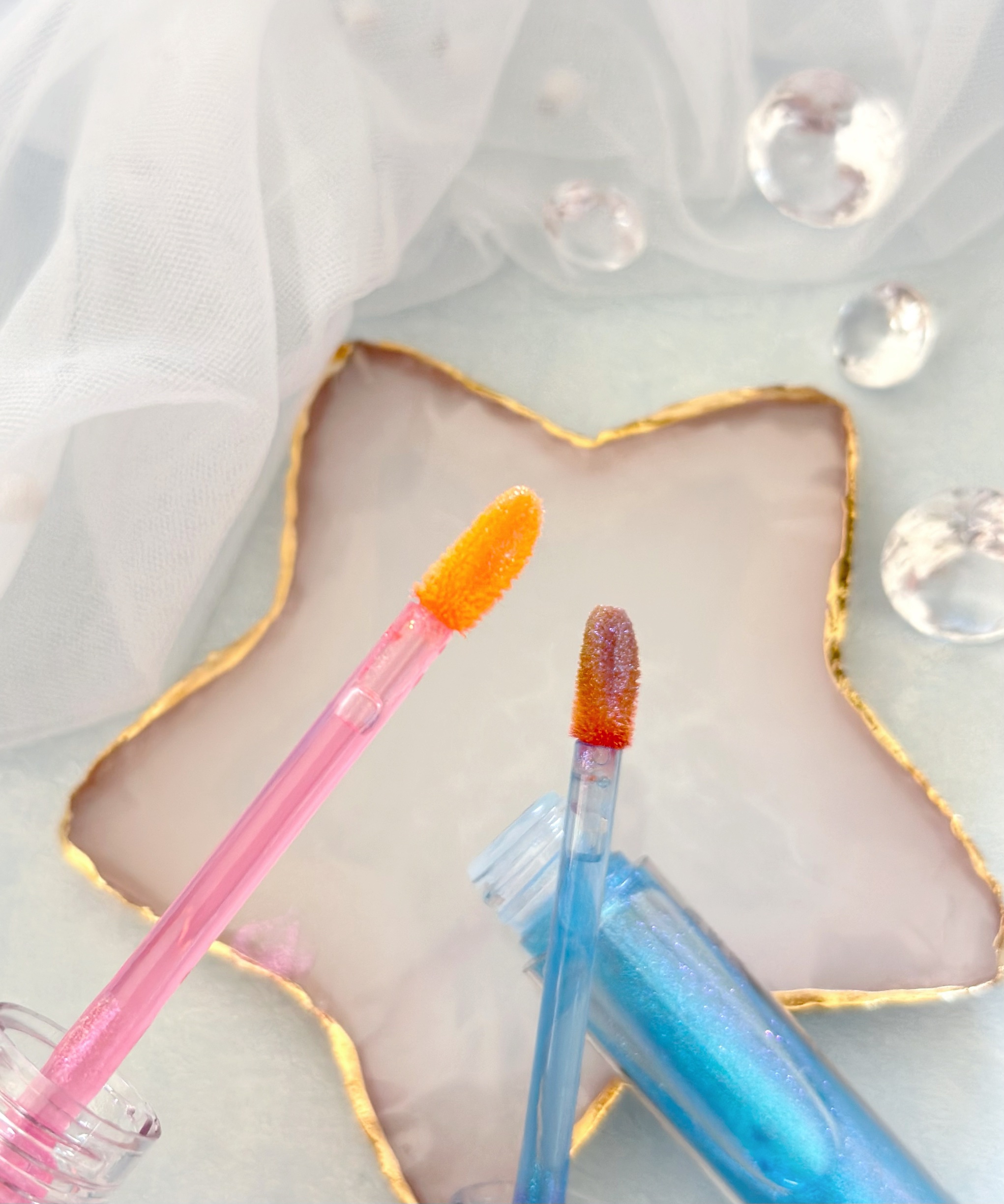 マーメイドウォーターグロス/Lipit./リップグロスを使ったクチコミ（3枚目）