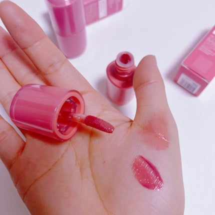 ウォーターリズムグロウティント 08 サマーパンプキン/TIRTIR(ティルティル)/リップティントを使ったクチコミ(3枚目)