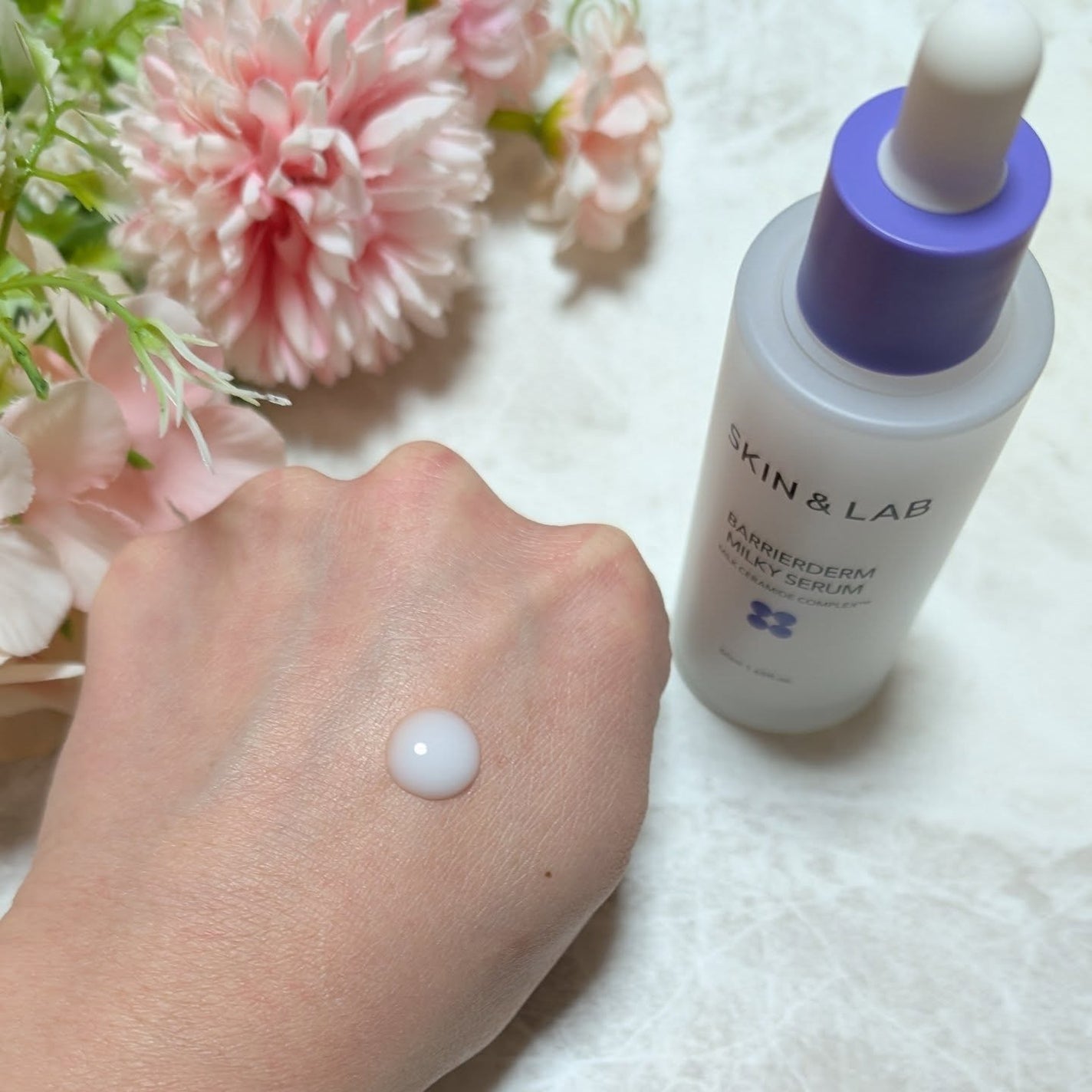 バリアダームミルキーセラム/SKIN&LAB/美容液を使ったクチコミ(4枚目)