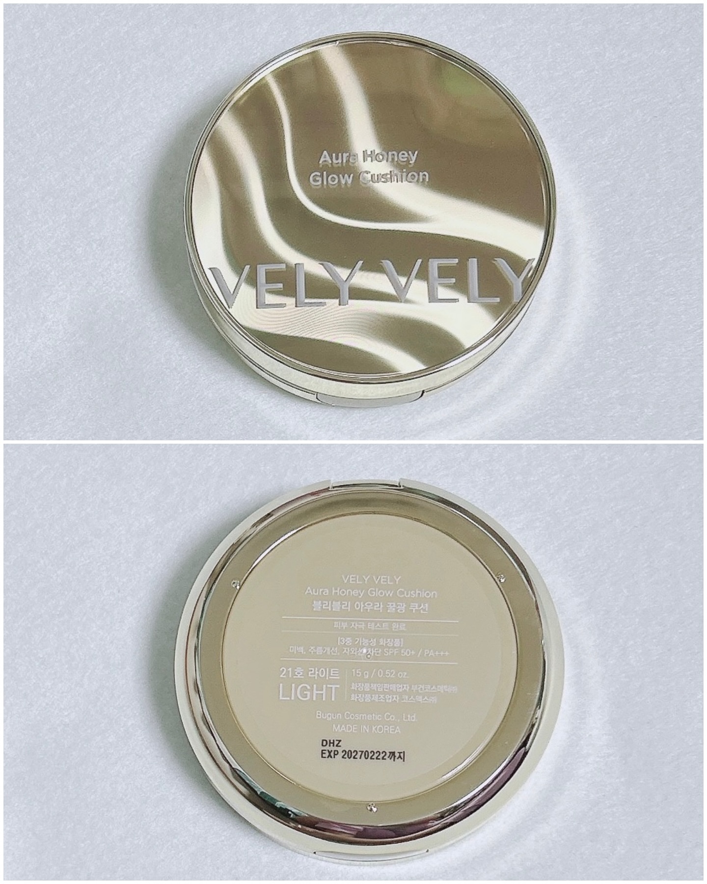 オーラハニーグロウクッション/VELY VELY/クッションファンデーションを使ったクチコミ（2枚目）