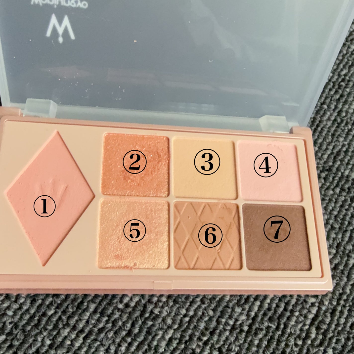 ウォンジョンヨ W デイリームードアップパレット /Wonjungyo/アイシャドウパレットを使ったクチコミ(5枚目)