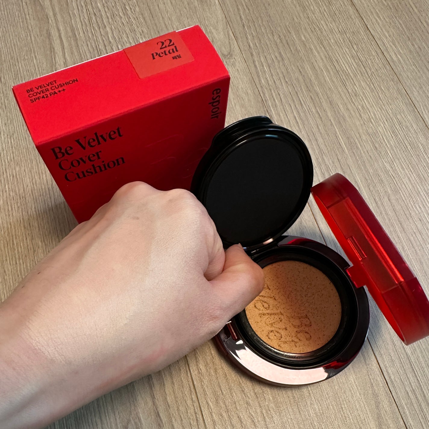 ビーベルベット カバークッション/espoir/クッションファンデーションを使ったクチコミ(2枚目)