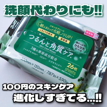 スキンケアシート(角質ケア、26枚)/DAISO/拭き取り化粧水を使ったクチコミ(1枚目)