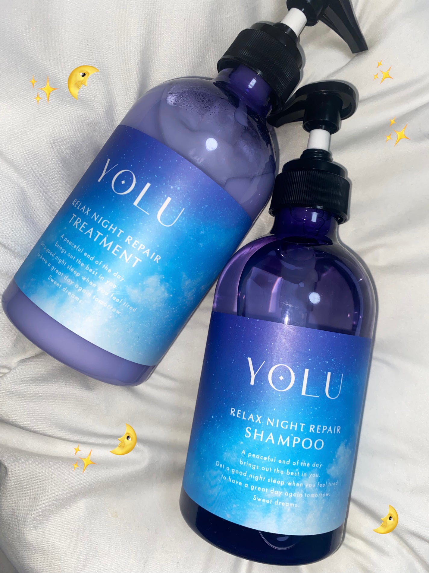 リラックスナイトリペア シャンプー/トリートメント/YOLU/シャンプー・コンディショナーを使ったクチコミ(1枚目)