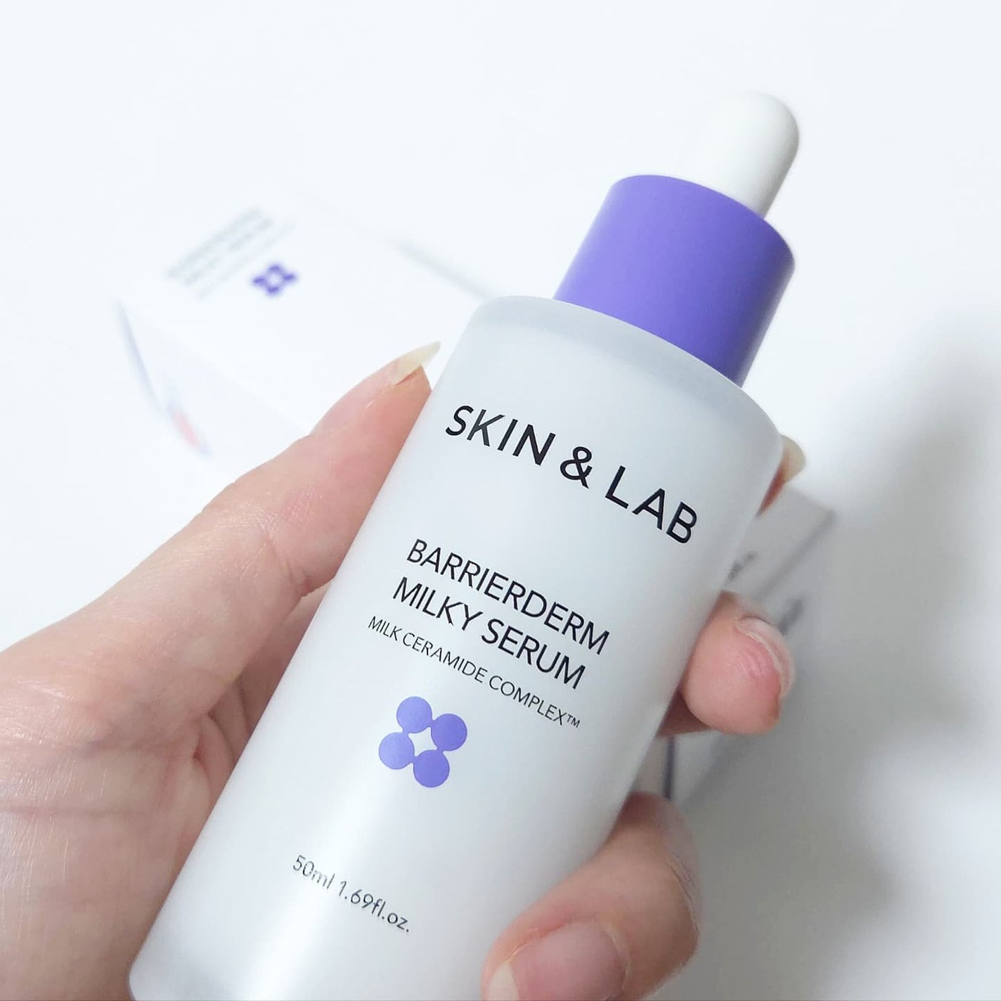 バリアダームミルキーセラム/SKIN&LAB/美容液を使ったクチコミ(2枚目)