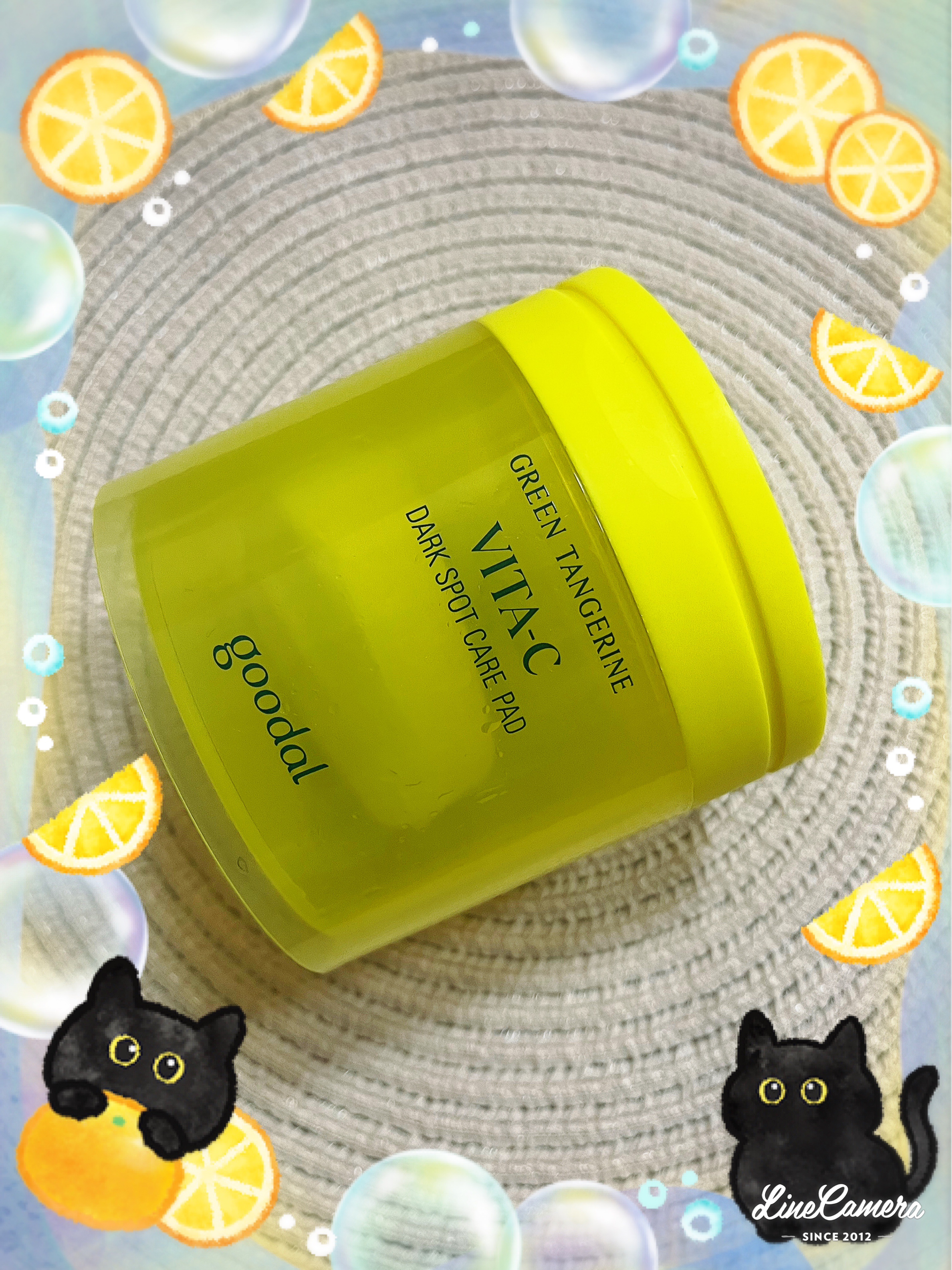 グリーンタンジェリン ビタCダークスポットケアパッド/goodal/トナーパッドを使ったクチコミ（1枚目）