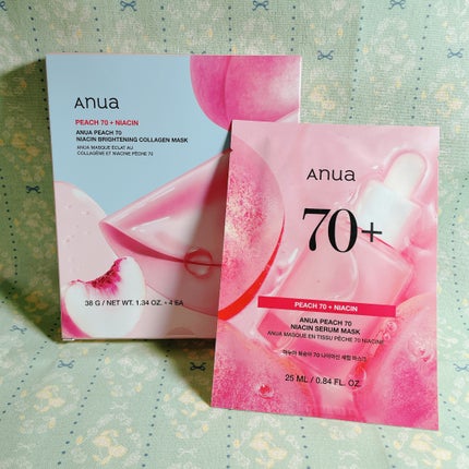 桃70ナイアシンコラーゲンフェイスパック/Anua/シートマスク・パックを使ったクチコミ(4枚目)