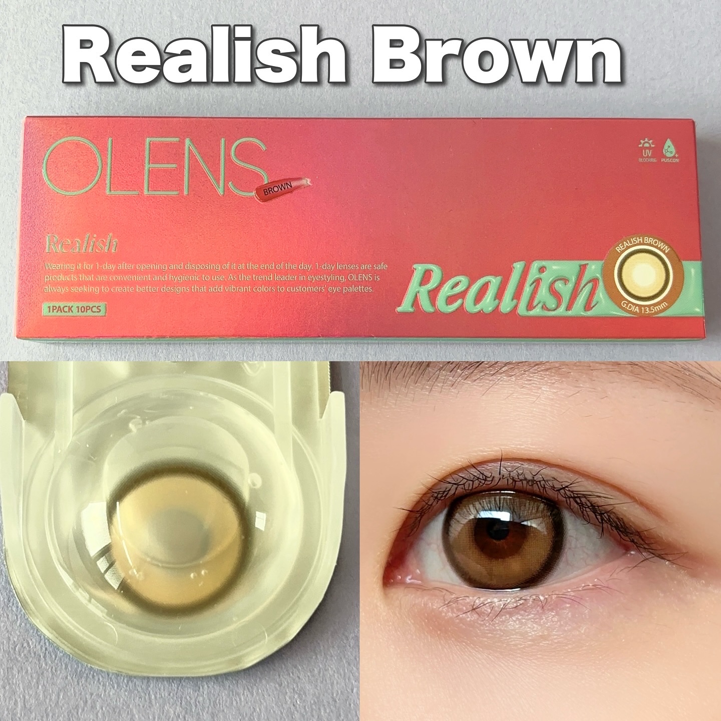 Real Ring 1day/OLENS/ワンデー（１DAY）カラコンを使ったクチコミ（2枚目）