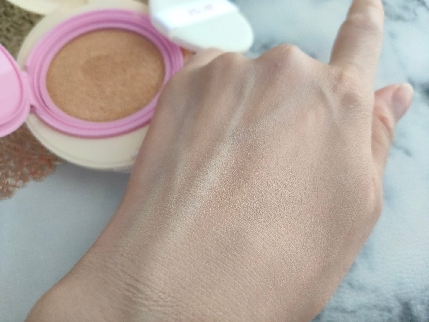 マットカバークッションファンデーション/ASUNE /クッションファンデーションを使ったクチコミ(3枚目)