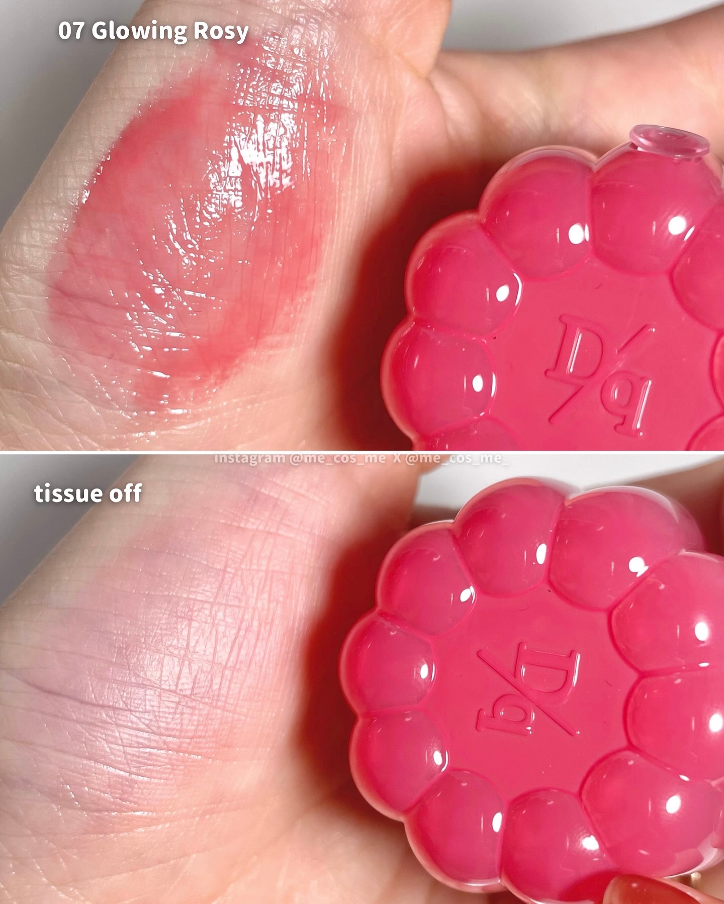 チューインググロウポット 07 グローイングロージー/dasique/口紅を使ったクチコミ（3枚目）