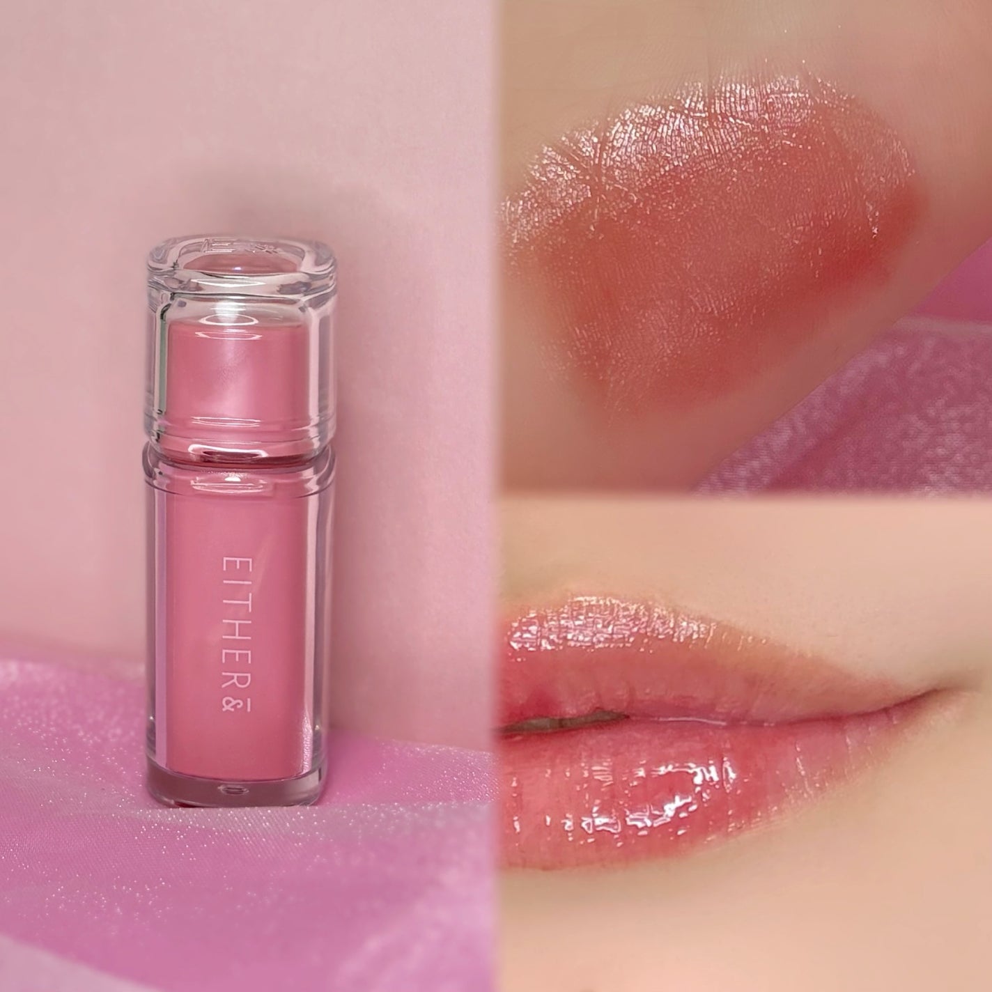 Dewy Syrup Tint/EITHER&/口紅を使ったクチコミ(2枚目)