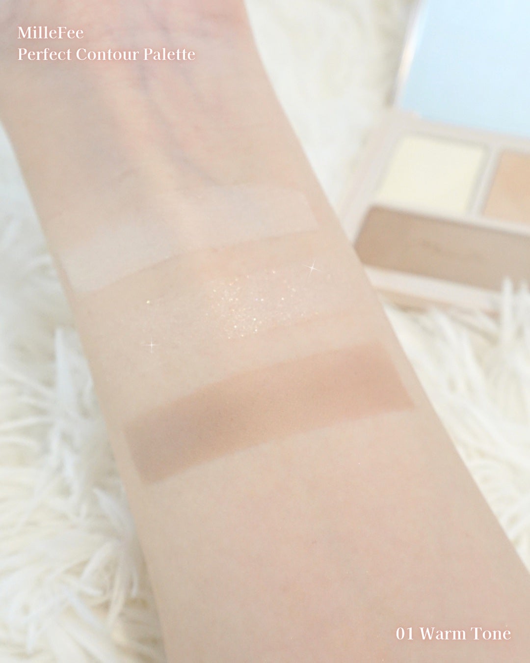 チート顔コントゥアパレット/MilleFée/パウダーハイライトを使ったクチコミ(3枚目)