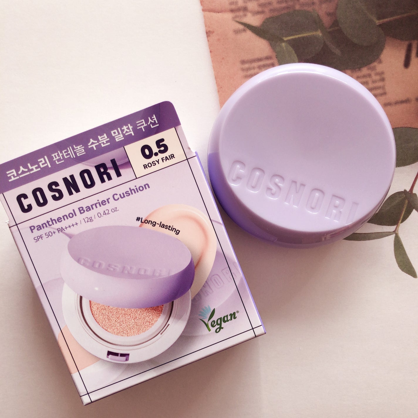 パンテノールバリアクッション/COSNORI/クッションファンデーションを使ったクチコミ(1枚目)