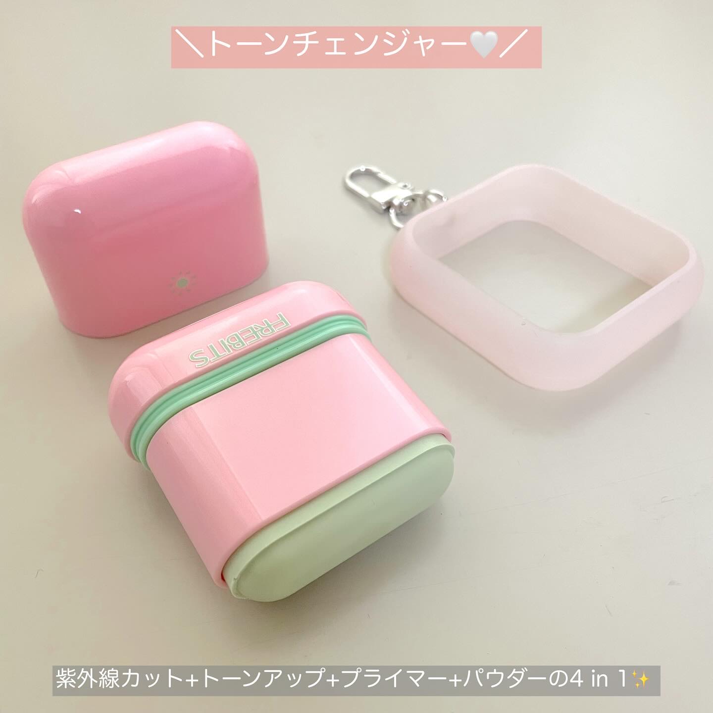 サンフィニッシングスティック クリアグリーン /FREBITS/日焼け止めスティックを使ったクチコミ（3枚目）