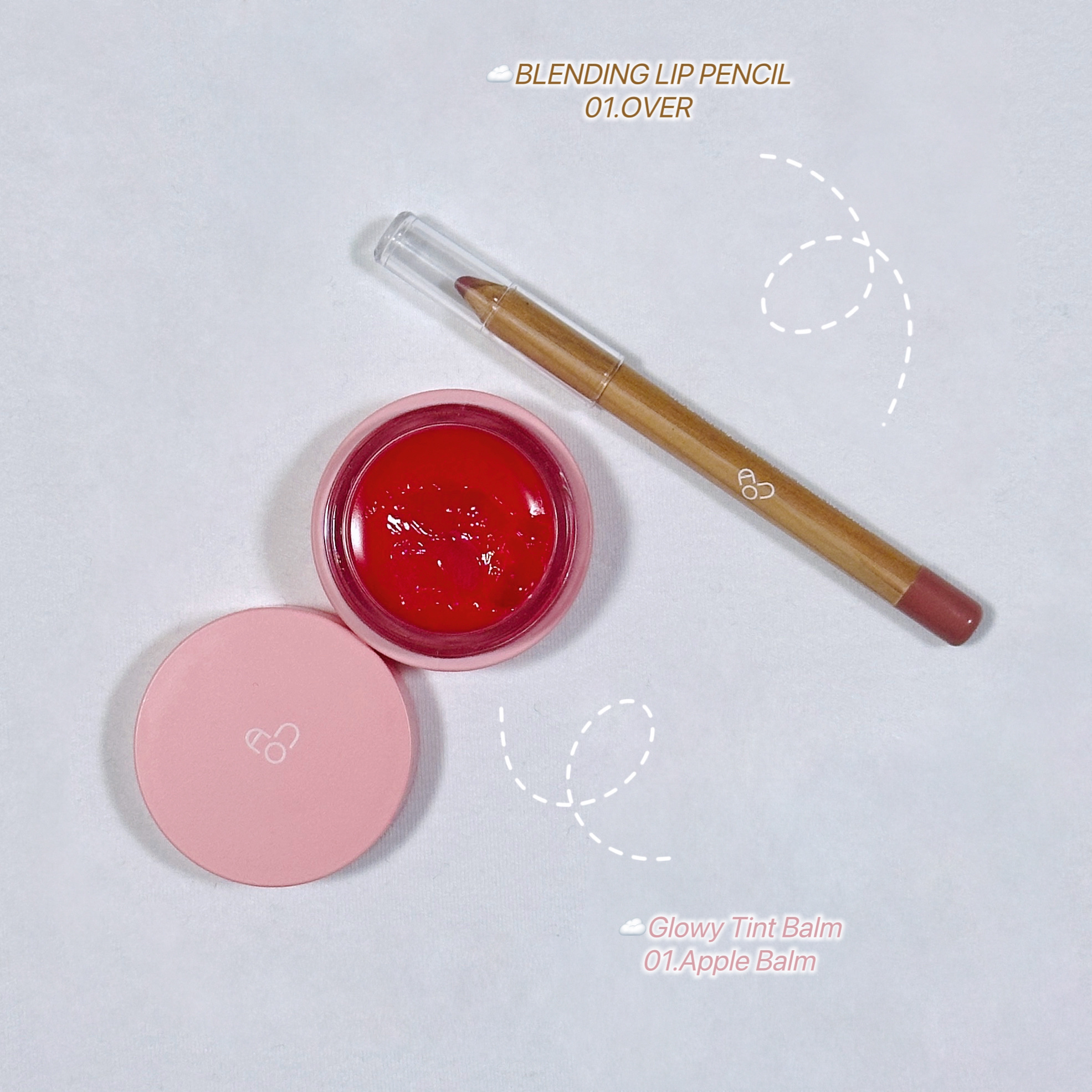 GLOWY TINT BALM/AOU/リップグロスを使ったクチコミ（2枚目）