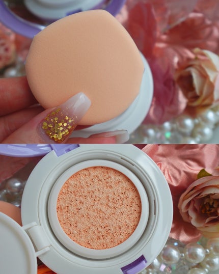 パンテノールバリアクッション/COSNORI/クッションファンデーションを使ったクチコミ(3枚目)