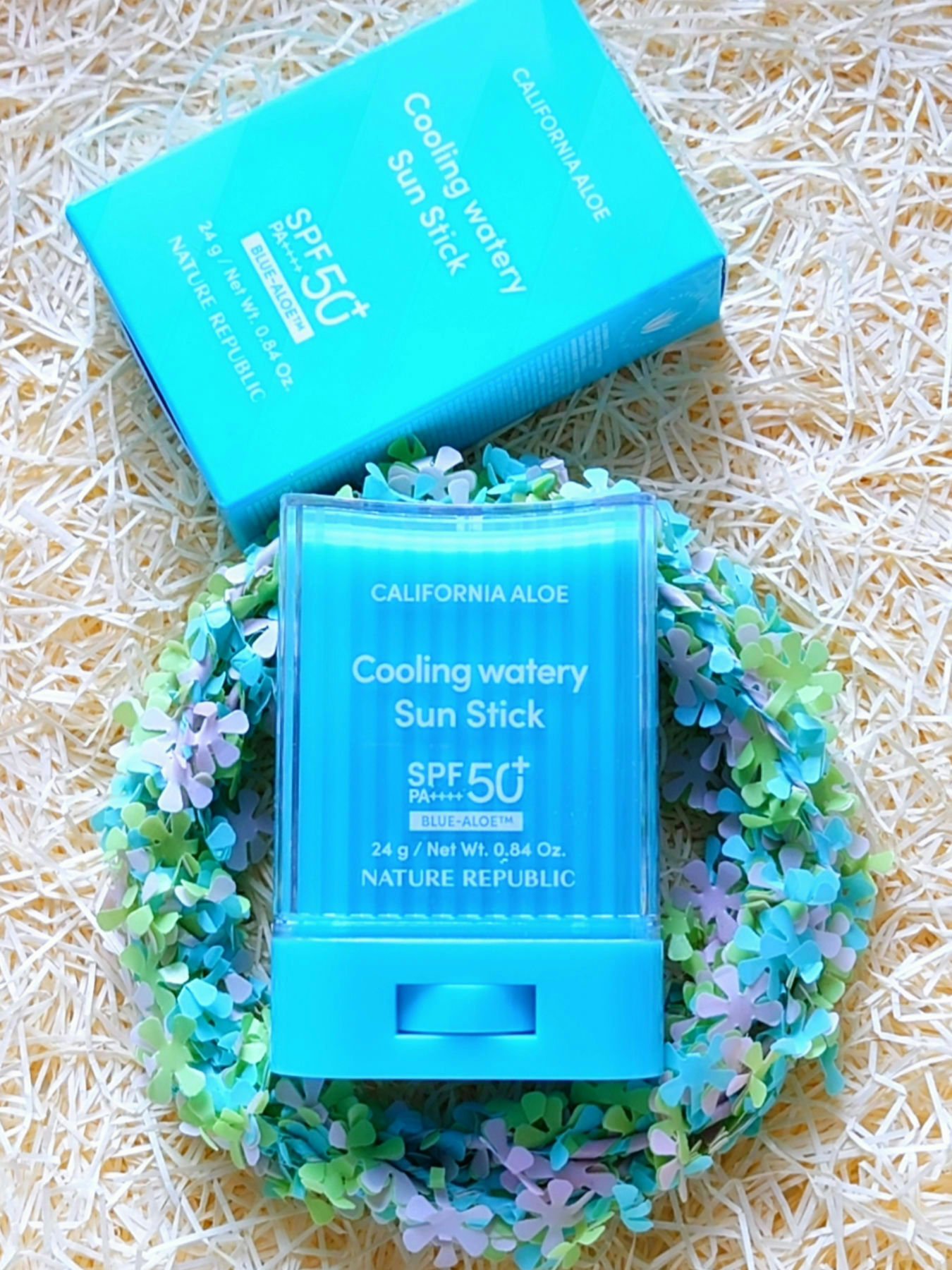 カリフォルニアアロエクーリング水分サンスティック/ネイチャーリパブリック/日焼け止めスティックを使ったクチコミ（1枚目）