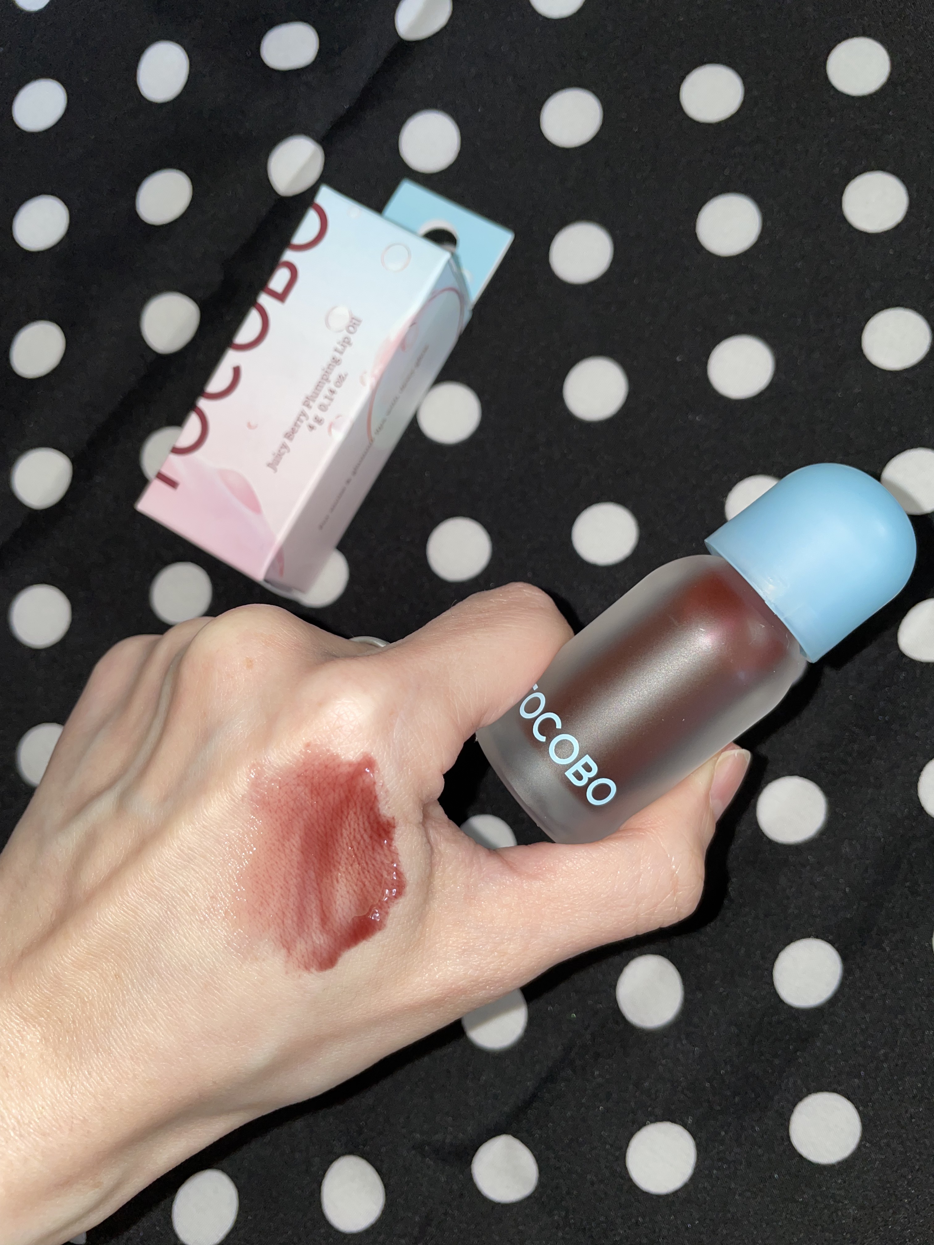 ジューシーベリープランピングリップオイル/TOCOBO/リップグロスを使ったクチコミ（2枚目）