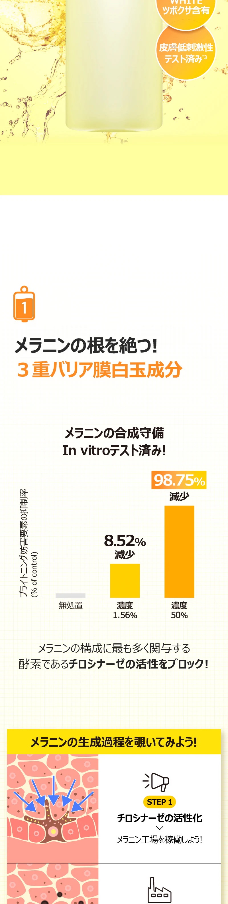 5番 白玉グルタチオンCエッセンシャルトナー/numbuzin/化粧水を使ったクチコミ（3枚目）