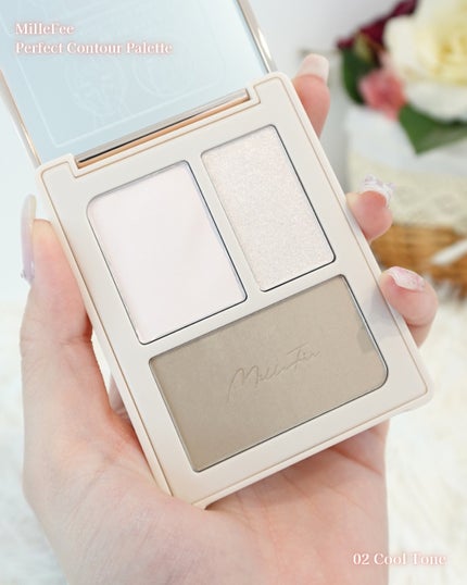 チート顔コントゥアパレット/MilleFée/パウダーハイライトを使ったクチコミ(4枚目)