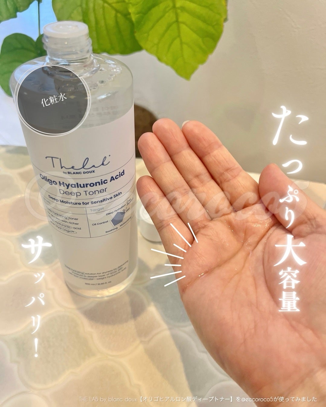 オリゴヒアルロン酸ディープトナー/THE LAB by blanc doux(ザラボバイブランドゥ)/化粧水を使ったクチコミ(1枚目)