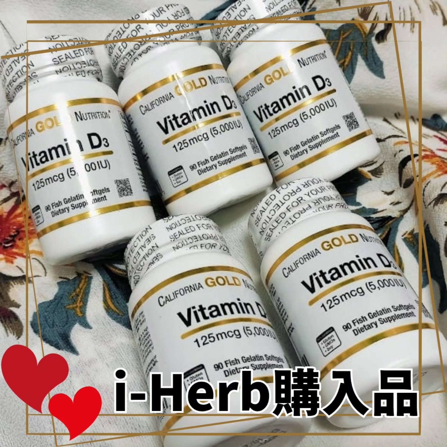 ビタミンD3/CALIFORNIA GOLD NUTRITION/健康サプリメントを使ったクチコミ（1枚目）